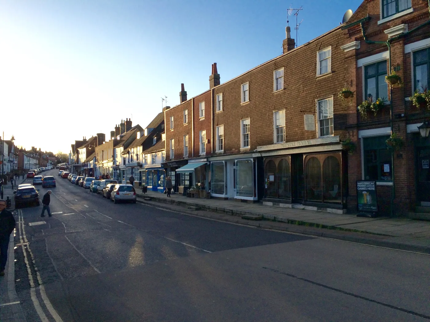 Cranbrook High Street. The ward votes on Wednesday; the photograph does not show a polling station