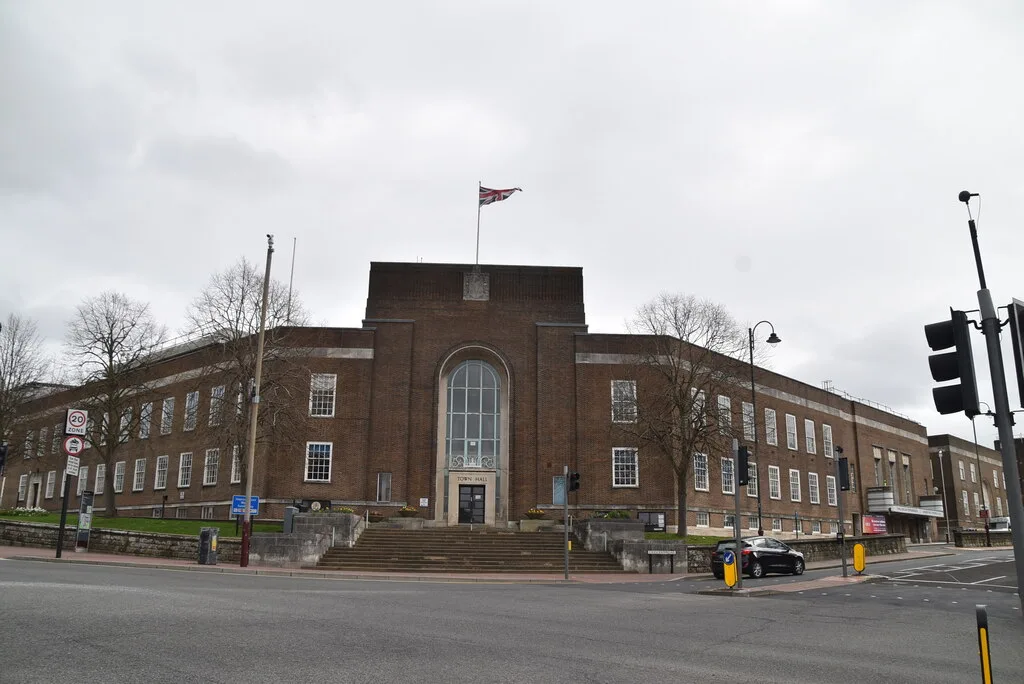 Tunbridge Wells Town Hall on Mount Pleasant Road